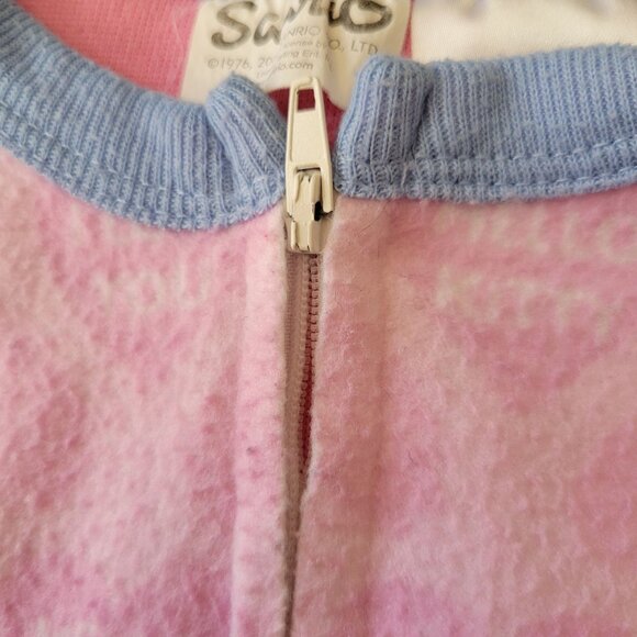 Sanrio Hello Kitty 5T Fleece Pajama Footie PJs Pink Purple Vintage Y2K 2002 - Picture 6 of 8